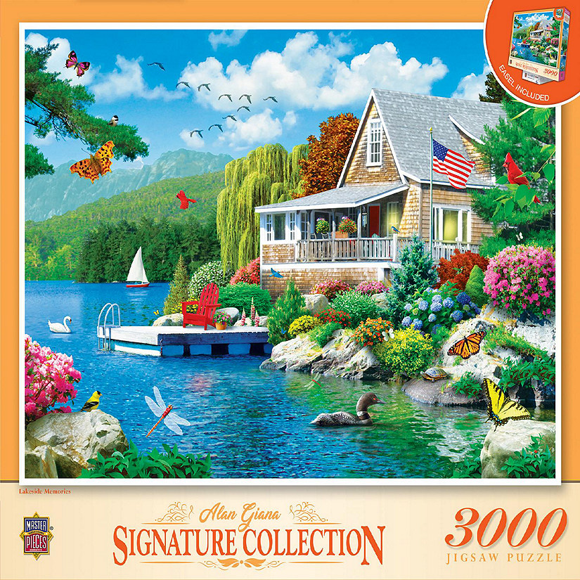 MasterPieces Signature Collection - Lakeside Memories 3000 Piece Puzzle Image