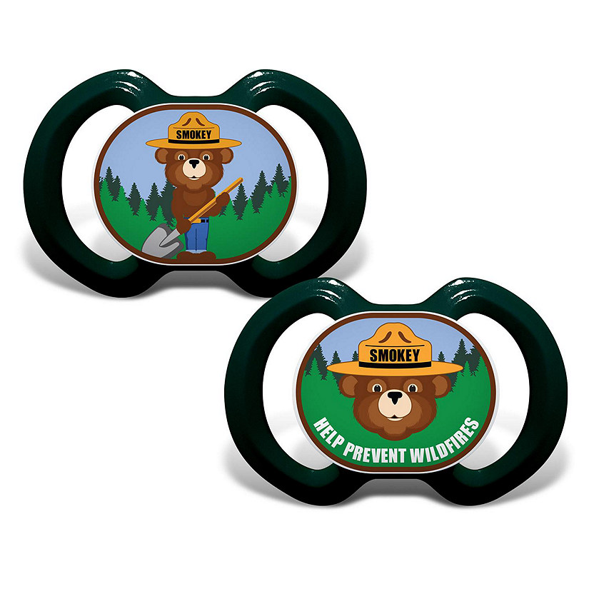 MasterPieces Smokey Bear Infant Baby Pacifier 2-Pack Image