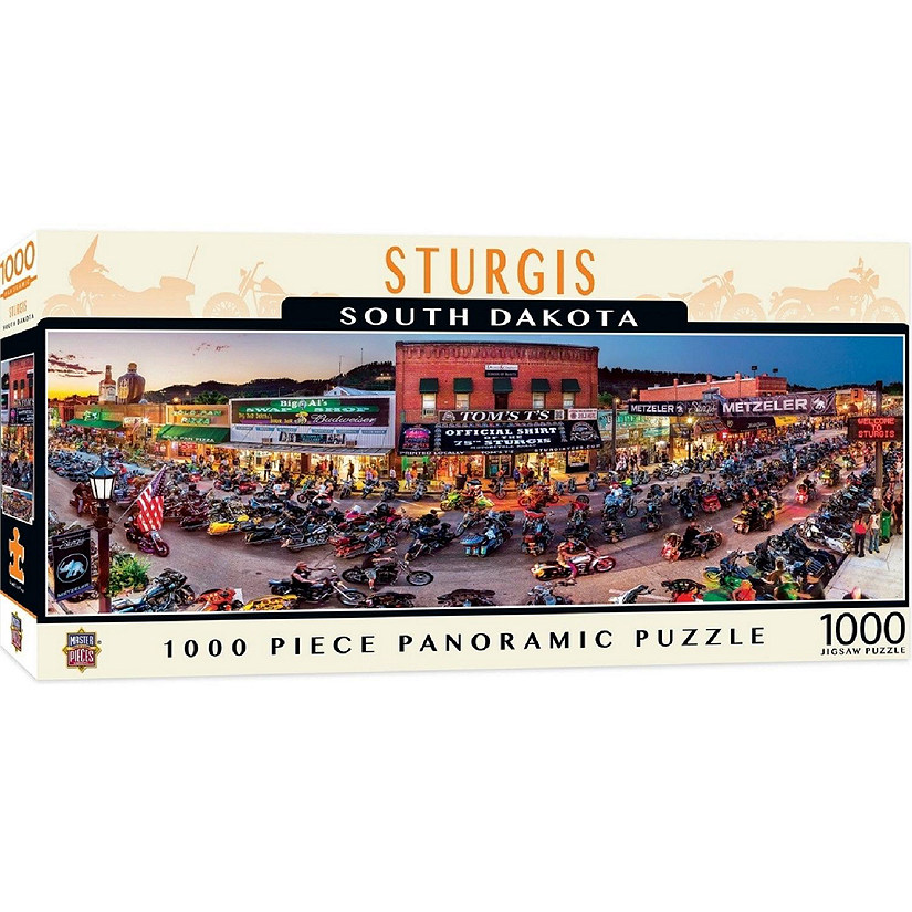 MasterPieces Sturgis 1000 Piece Panoramic Jigsaw Puzzle for Adults Image