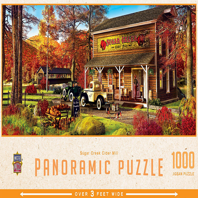 MasterPieces Sugar Creek Cider Mill 1000 Piece Panoramic Jigsaw Puzzle Image