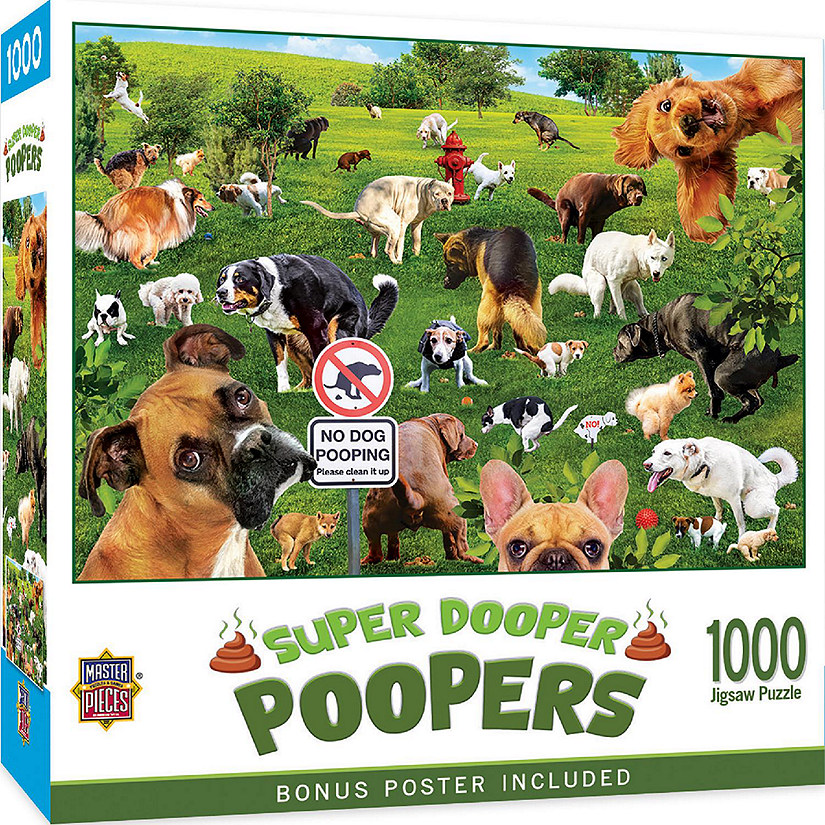 MasterPieces Super Dooper Poopers 1000 Piece Jigsaw Puzzle for Adults Image