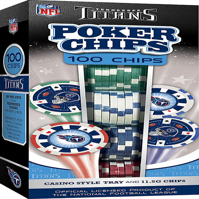 MasterPieces Tennessee Titans Poker Chips 100 Piece