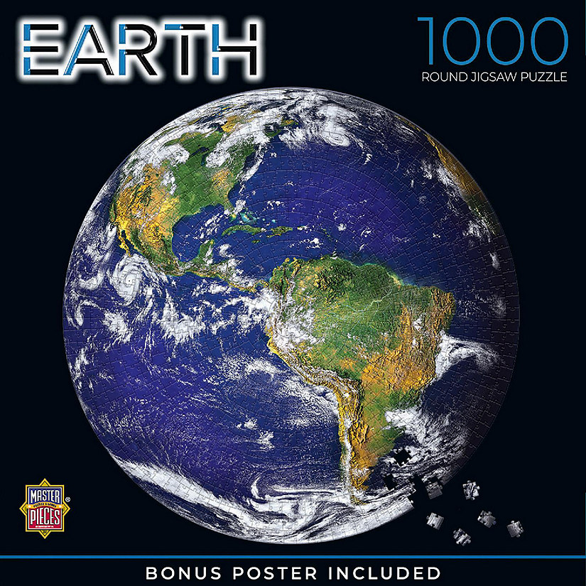 MasterPieces The Earth - 1000 Piece Round Jigsaw Puzzle for Adults Image