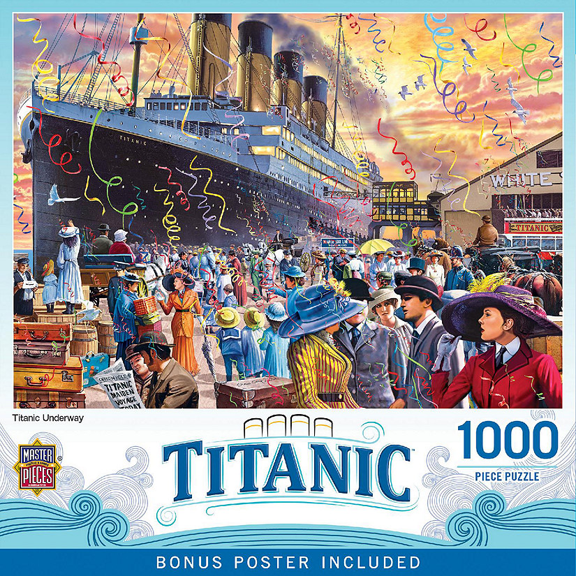 MasterPieces Titanic - Underway 1000 Piece Jigsaw Puzzle for Adults Image