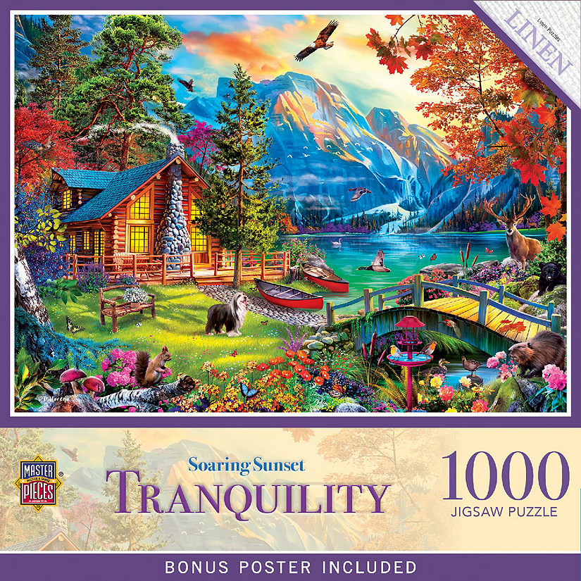MasterPieces Tranquility - Soaring Sunset 1000 Piece Jigsaw Puzzle Image