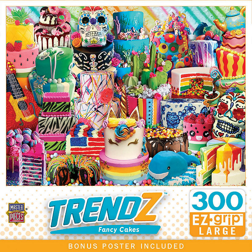 MasterPieces Trendz - Fancy Cakes 300 Piece EZ Grip Jigsaw Puzzle Image