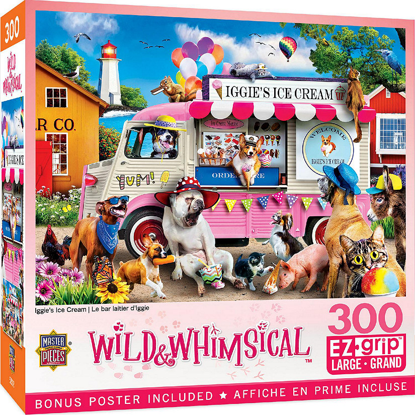 MasterPieces Wild & Whimsical - Iggy's Ice Cream 300 Piece EZ Grip Puzzle Image