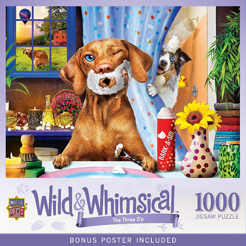 MasterPieces Wild & Whimsical - The Three S's 1000 Piece Jigsaw Puzzle Image