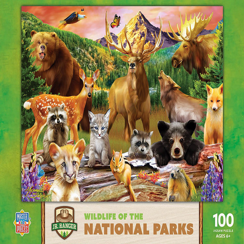 MasterPieces Wildlife of the National Parks - 100 Piece Jigsaw Puzzle Image