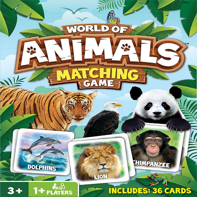 MasterPieces World of Animals Matching Game for Kids and Families Image