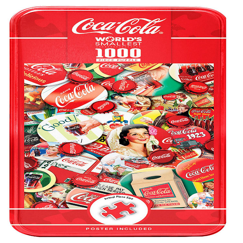 MasterPieces World's Smallest Coca-Cola Caps 1000 Piece Jigsaw Puzzle Image