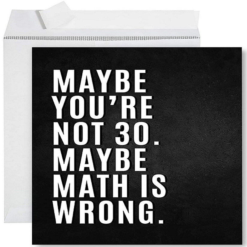 Math Is Wrong 30 Jumbo Card 8.5x11IN Image