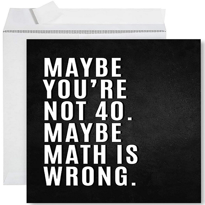 Math Is Wrong 40 Jumbo Card 8.5x11IN Image