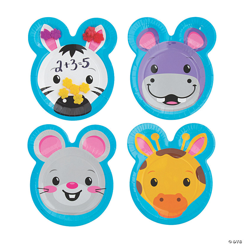 Math Manipulative Plates - 8 Pc. Image