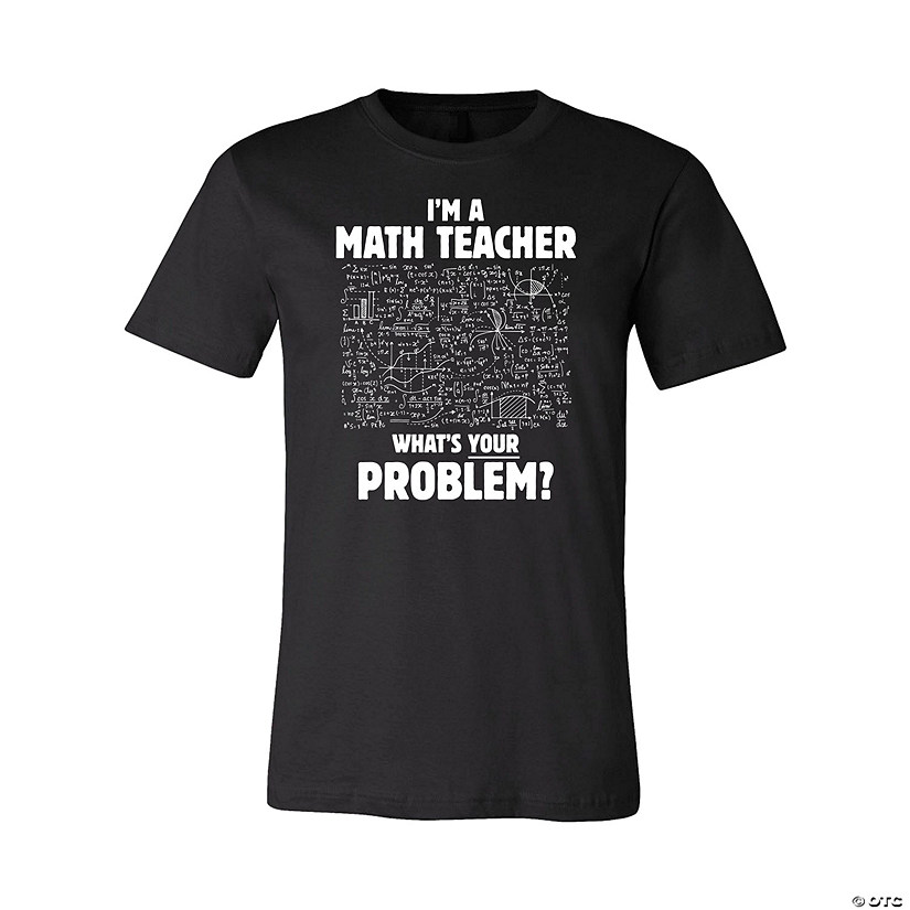 Math Teacher Adults’s T-Shirt | Oriental Trading