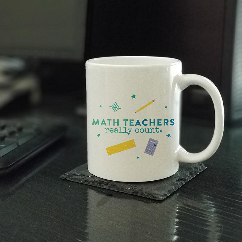 Math Teachers Count Ceramic Mug Image