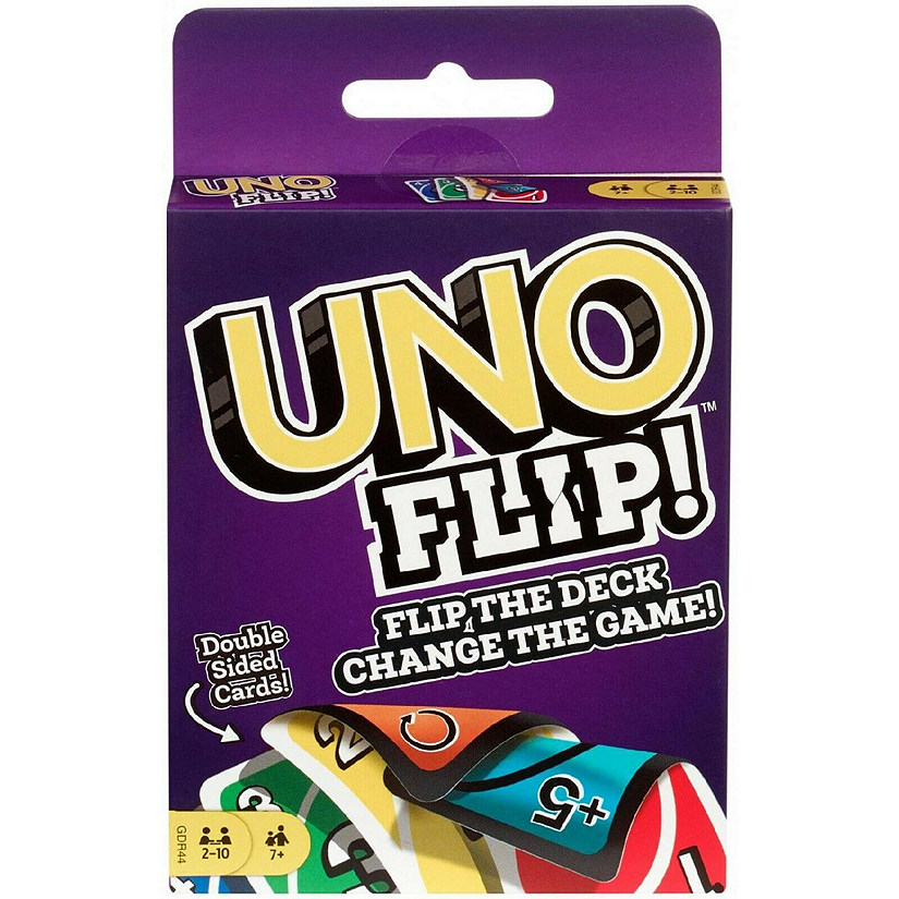 Mattel Games UNO Flip Double Sided Card Game for 2-10 Players Image