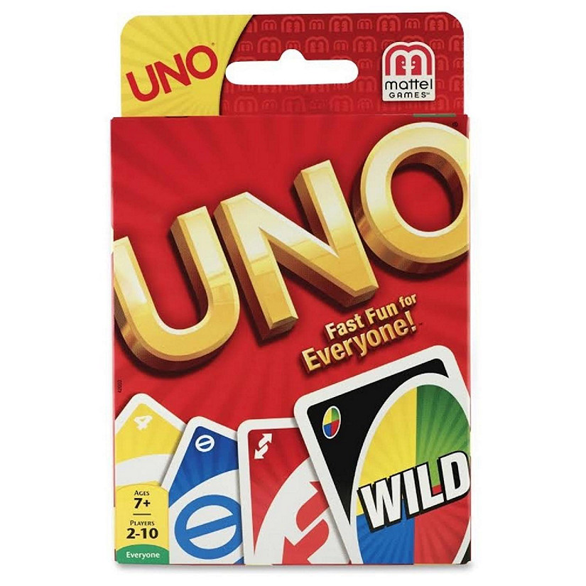 UNO Card Classic Game Player Customizable Wild Card Matching Colors Numbers Deck 