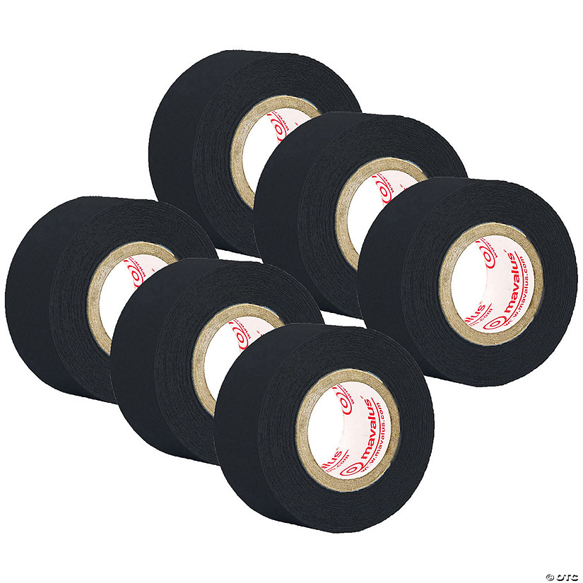 Mavalus Tape 1" x 324", Black, Pack of 6 Image