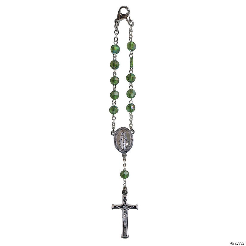 May Birthstone Car Rosary Image