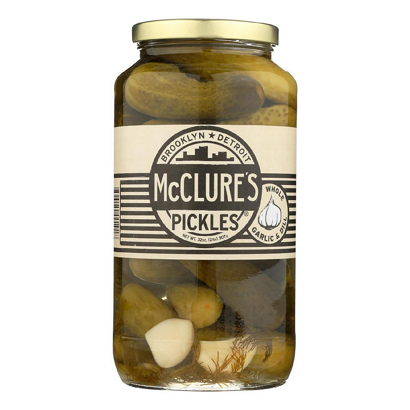 Mcclure's Pickles - Pickles Whole Garlic Dill - Case of 6 - 32 OZ Image