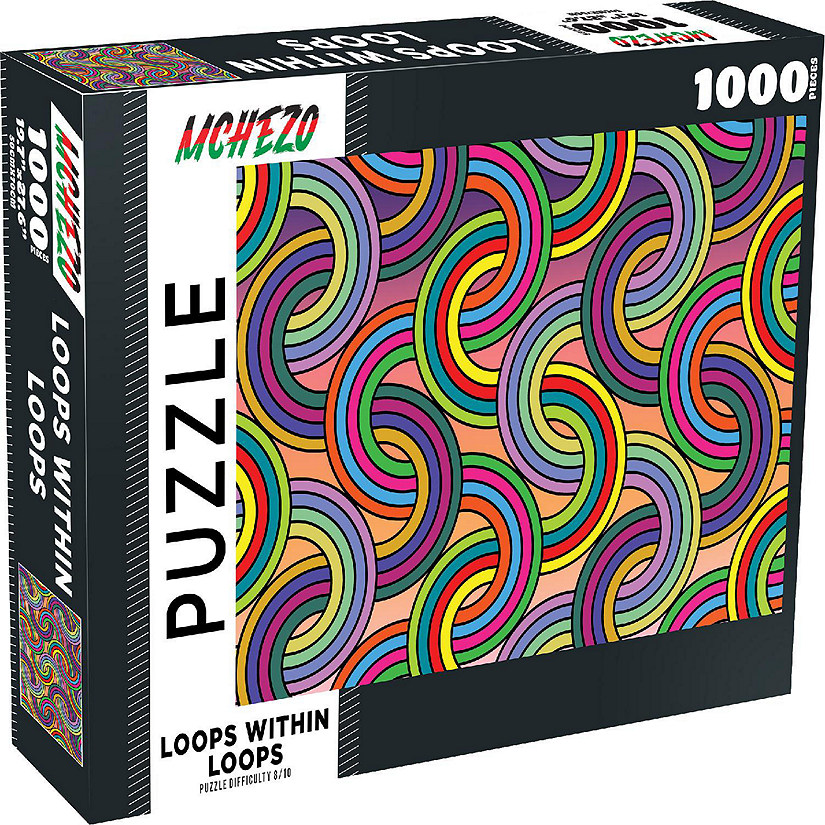 Mchezo 1000 Piece Abstract Jigsaw Puzzle: Loops Within Loops Image