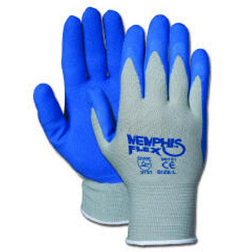 Mcr Safety MCR 96731M Medium Memphis Flex Seamless Nylon Knit Gloves - Blue-Gray Image