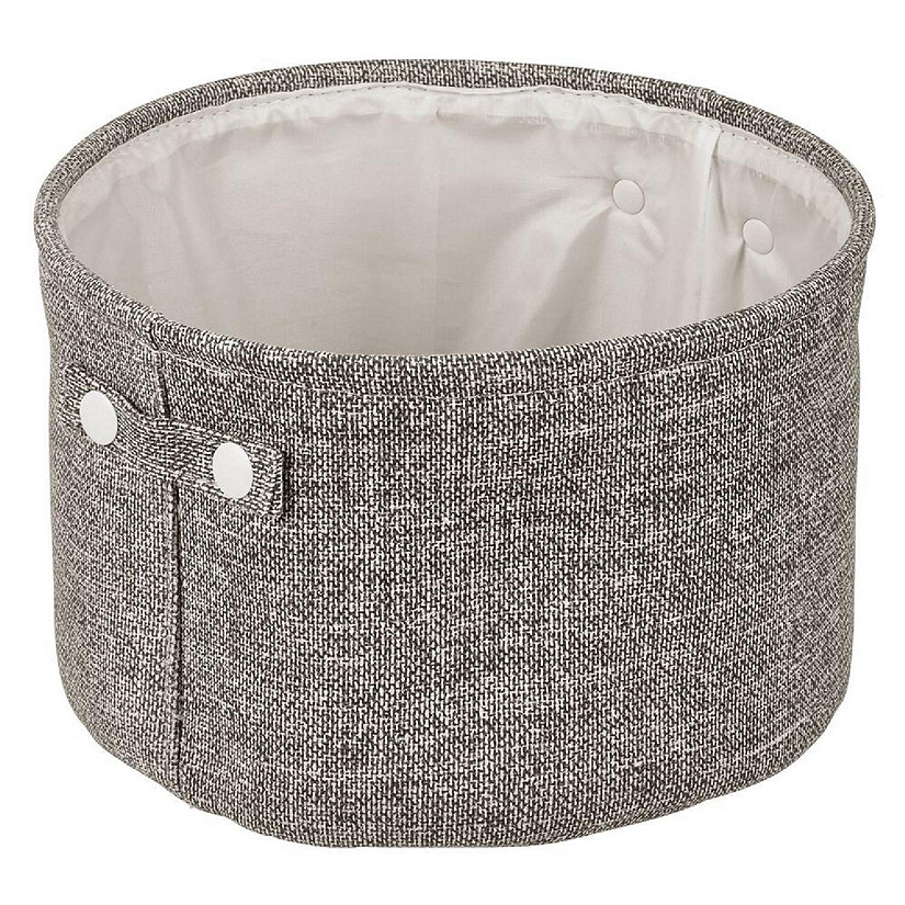 mDesign Fabric Bathroom Storage Bin 2 Pack Gray