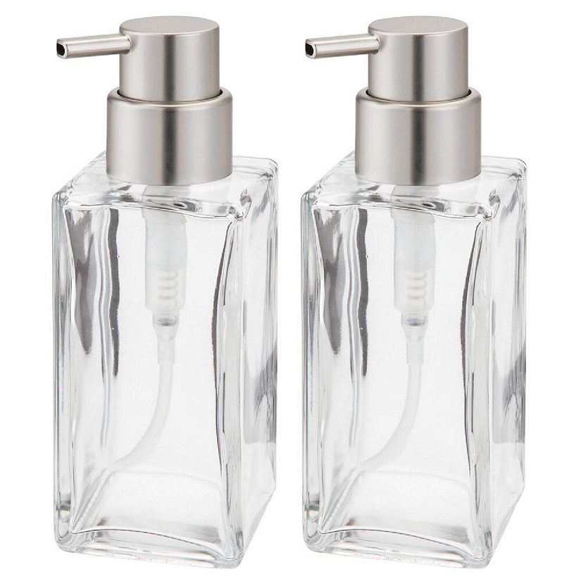 https://s7.orientaltrading.com/is/image/OrientalTrading/PDP_VIEWER_IMAGE/mdesign-glass-refillable-soap-dispenser-pump-2-pack-clear-brushed-chrome~14283434$NOWA$
