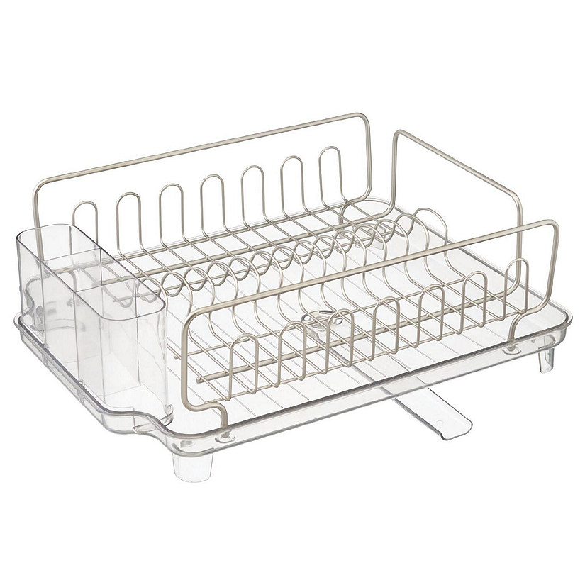 Large Dish Drying Rack with Drainboard Set（12.8″ - 20