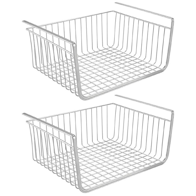 https://s7.orientaltrading.com/is/image/OrientalTrading/PDP_VIEWER_IMAGE/mdesign-large-metal-under-pantry-shelf-hanging-storage-basket-2-pack-chrome~14285598$NOWA$