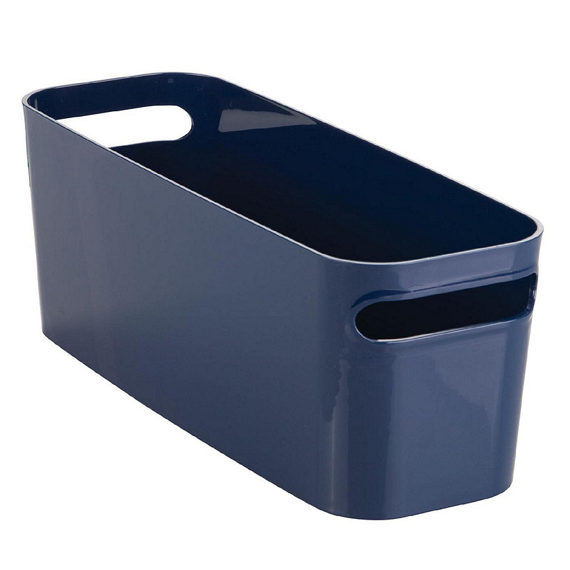 mDesign Large Plastic Bathroom Storage Bins, Handles, 16 Long, 4