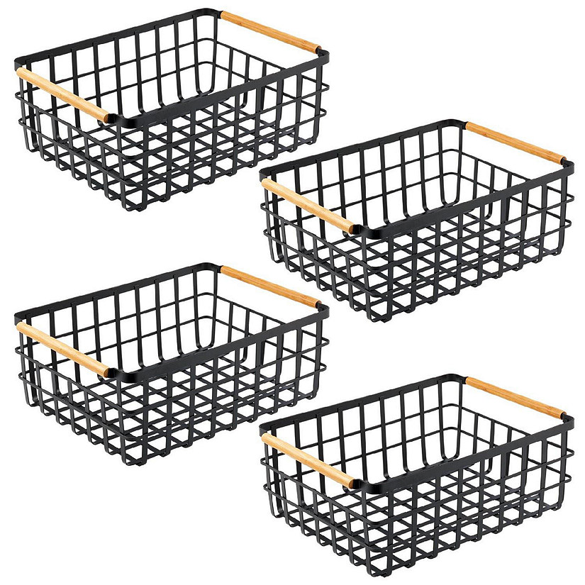 Matte Black Wire Baskets