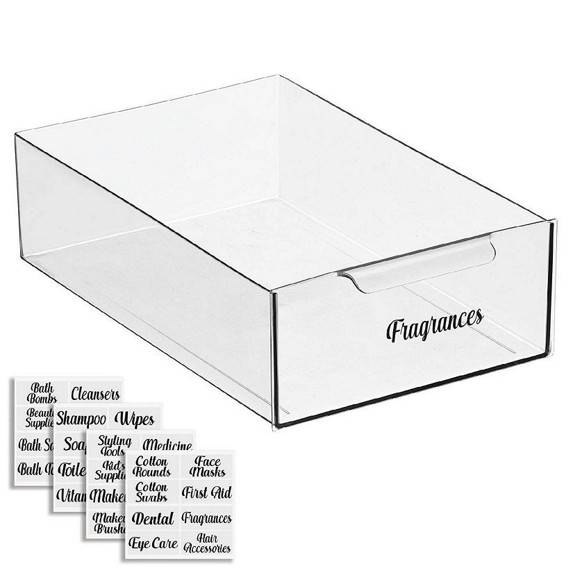 White Plastic 32-Compartment Drawer Organizer