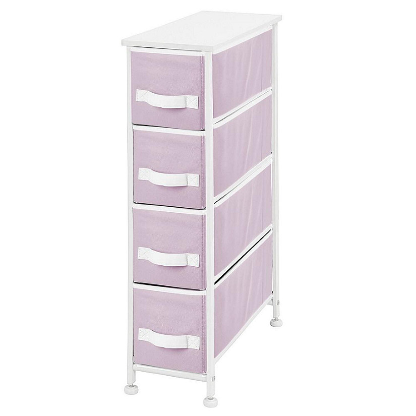 https://s7.orientaltrading.com/is/image/OrientalTrading/PDP_VIEWER_IMAGE/mdesign-narrow-dresser-storage-tower-stand-4-fabric-drawers-light-purple-white~14313405$NOWA$