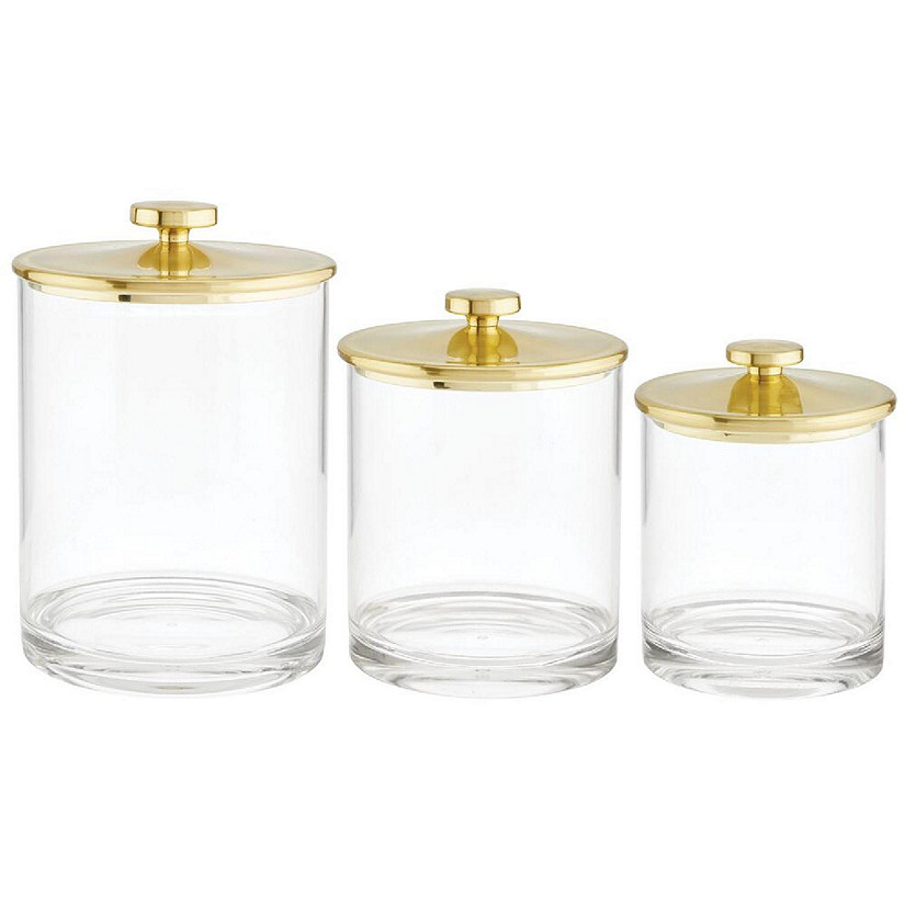 https://s7.orientaltrading.com/is/image/OrientalTrading/PDP_VIEWER_IMAGE/mdesign-plastic-apothecary-canister-jar-organizer-set-of-3-clear-soft-brass~14395376$NOWA$