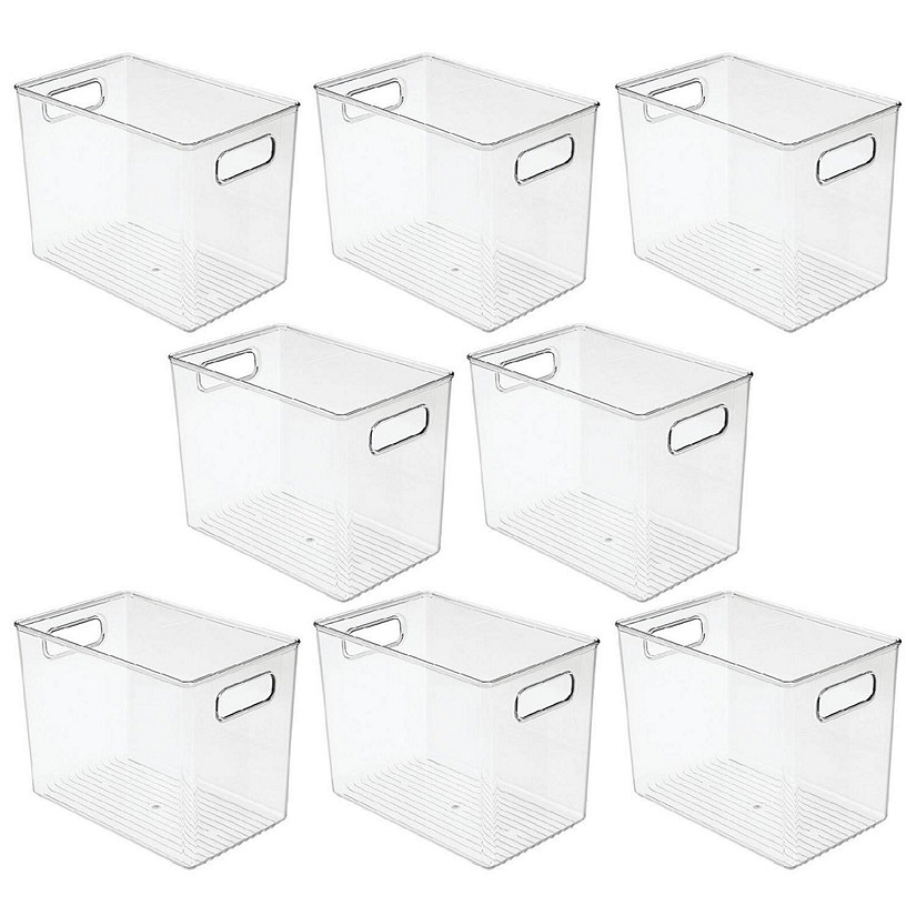 Bathroom Storage Bins Plastics Baskets Home Pantry Storage Box With Handles  Plastics Storage Box For Organizing