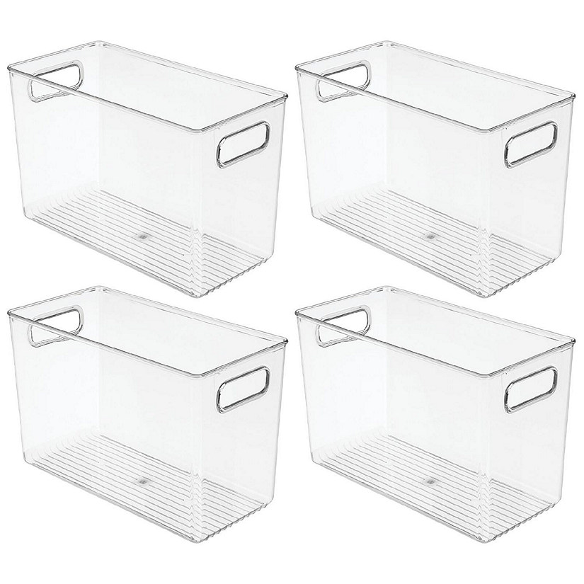 mDesign Plastic Household Cubby Storage Organizer Container Bin 4