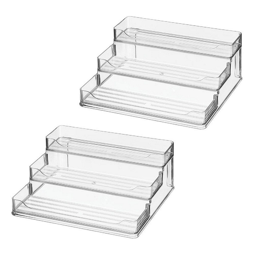 3-Tier Plastic Spice Rack - Clear
