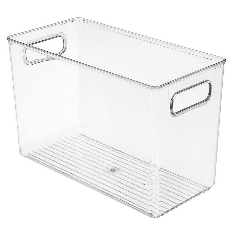 mDesign Plastic Kitchen Pantry Food Storage Organizer Bin with Handles