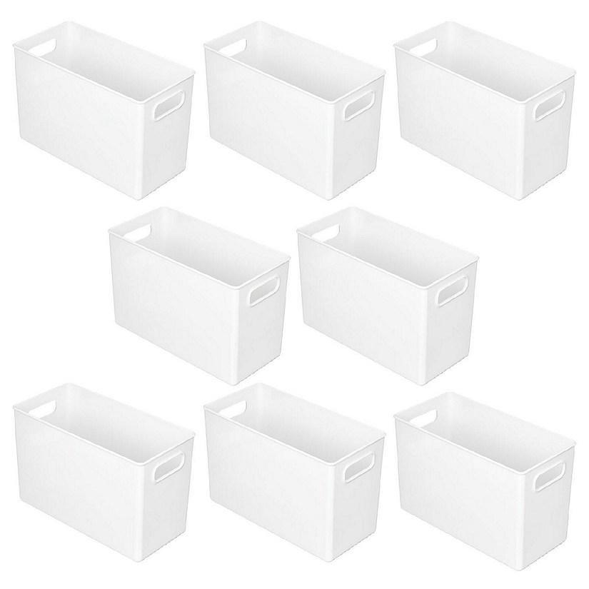 mDesign Plastic Kitchen Pantry Storage Organizer Container Bin 8 Pack