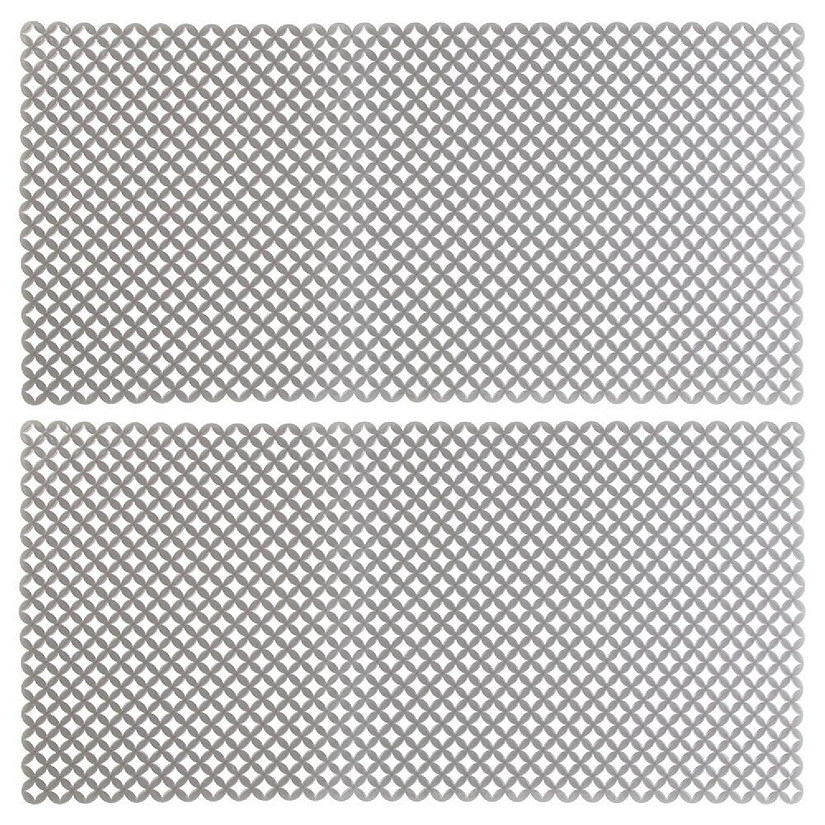 mDesign Plastic Protective XL 25 Kitchen Sink Drying Mat/Grid - Graphite  Gray