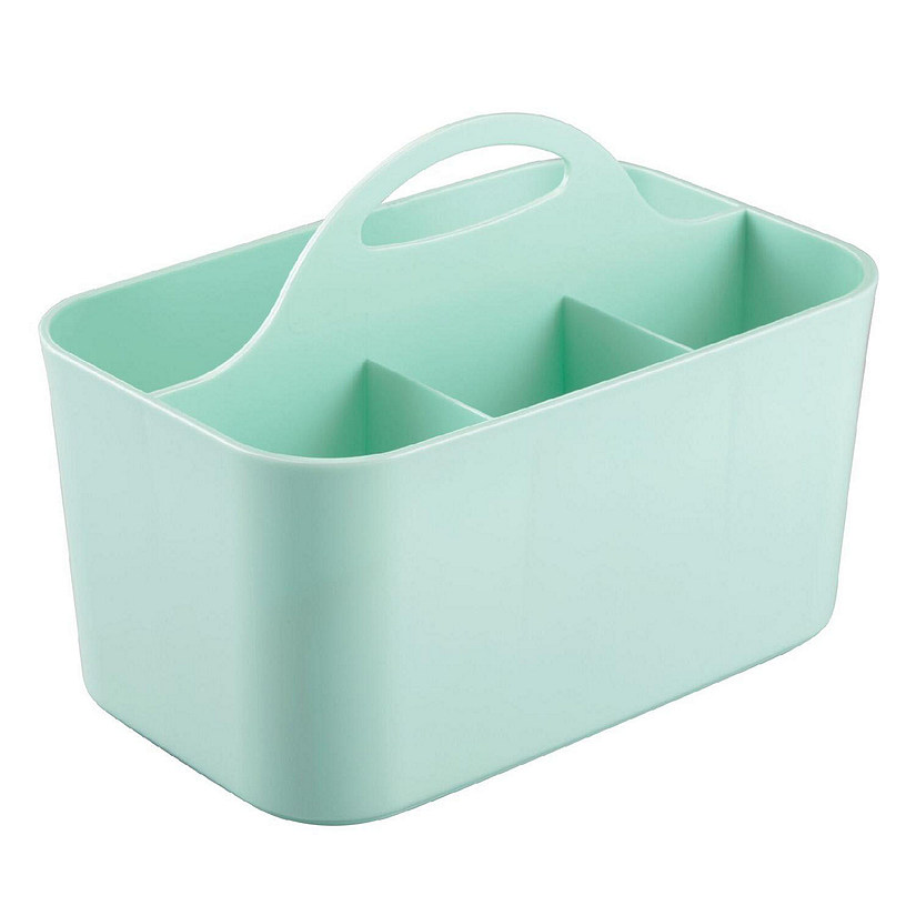 mDesign Plastic Sewing & Craft Storage Organizer Caddy Tote Bin - Mint Green