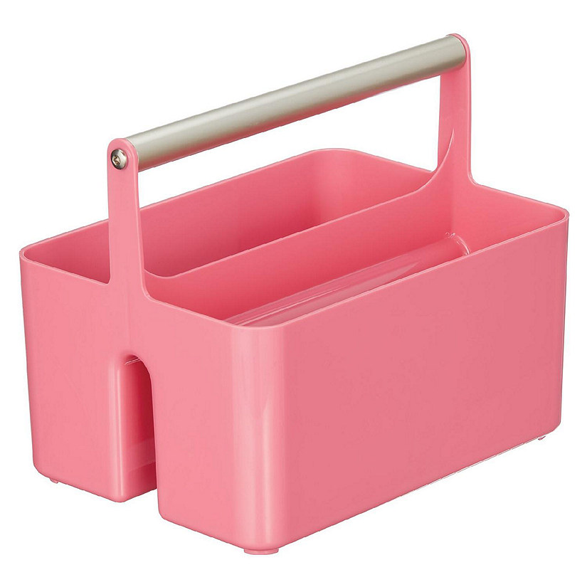 mDesign Plastic Shower Caddy Storage Organizer Utility Tote - Rose  Pink/Satin