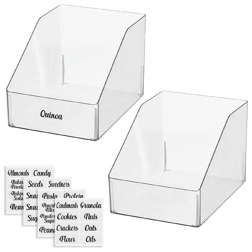 Clear Organization Bin Labels