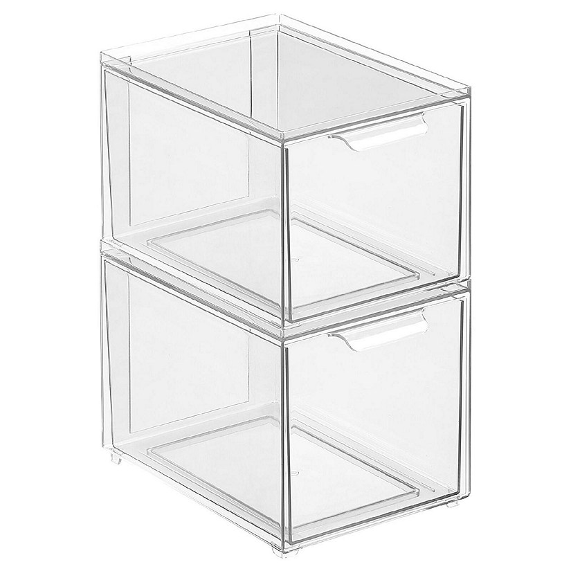 https://s7.orientaltrading.com/is/image/OrientalTrading/PDP_VIEWER_IMAGE/mdesign-plastic-stackable-bathroom-storage-organizer-with-drawer-2-pack-clear~14366817$NOWA$
