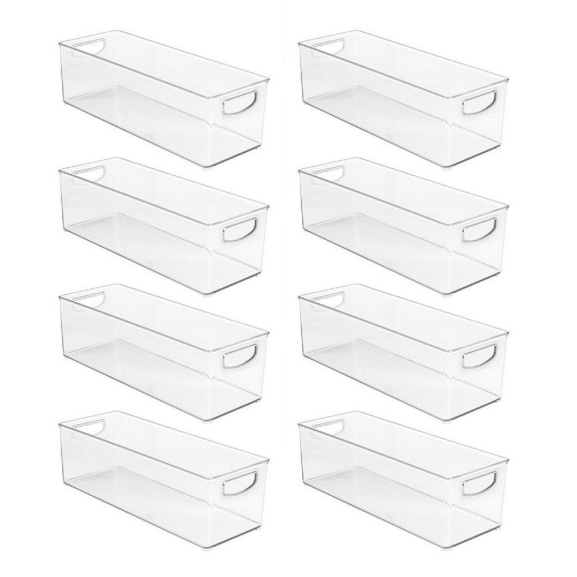 mDesign Plastic Video Game and DVD Storage Home Organizer 8 Pack