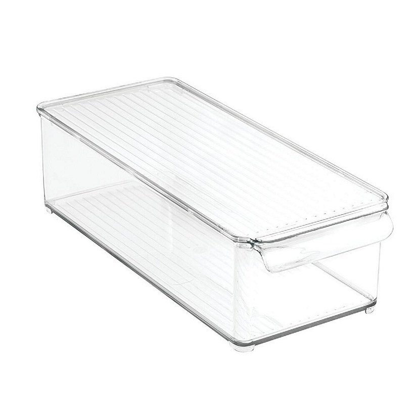 1pc Simple & Transparent Fridge Drawer Style Food Storage Box