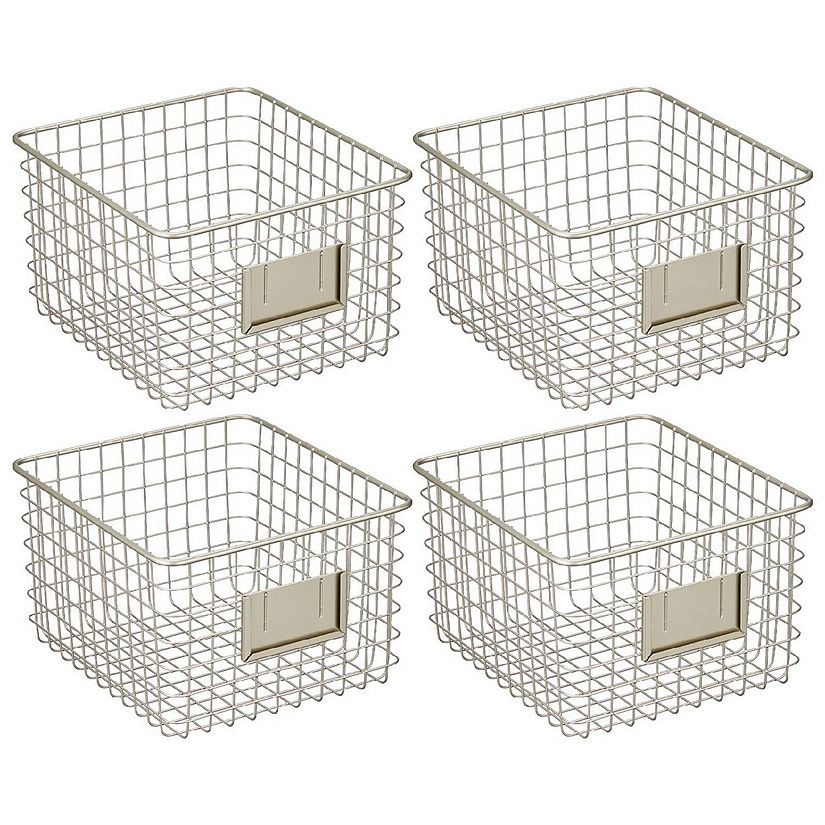 https://s7.orientaltrading.com/is/image/OrientalTrading/PDP_VIEWER_IMAGE/mdesign-small-steel-kitchen-organizer-basket-with-label-slot-4-pack-satin~14367034$NOWA$