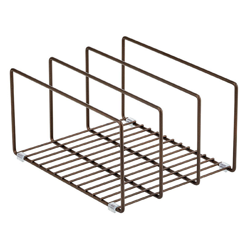 Mdesign Steel Cookware Storage Organizer Rack For Kitchen Cabinet Bronze~14238348$NOWA$